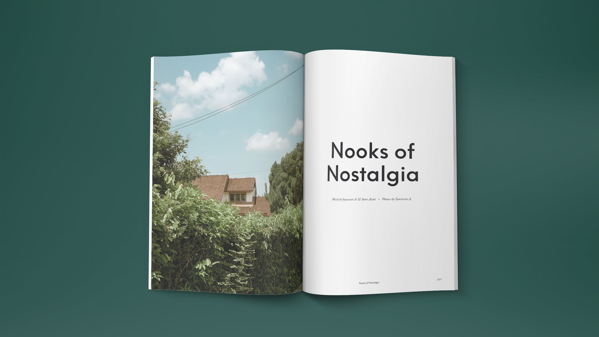 travel magazine and home lifestyle. story about minimal interior design