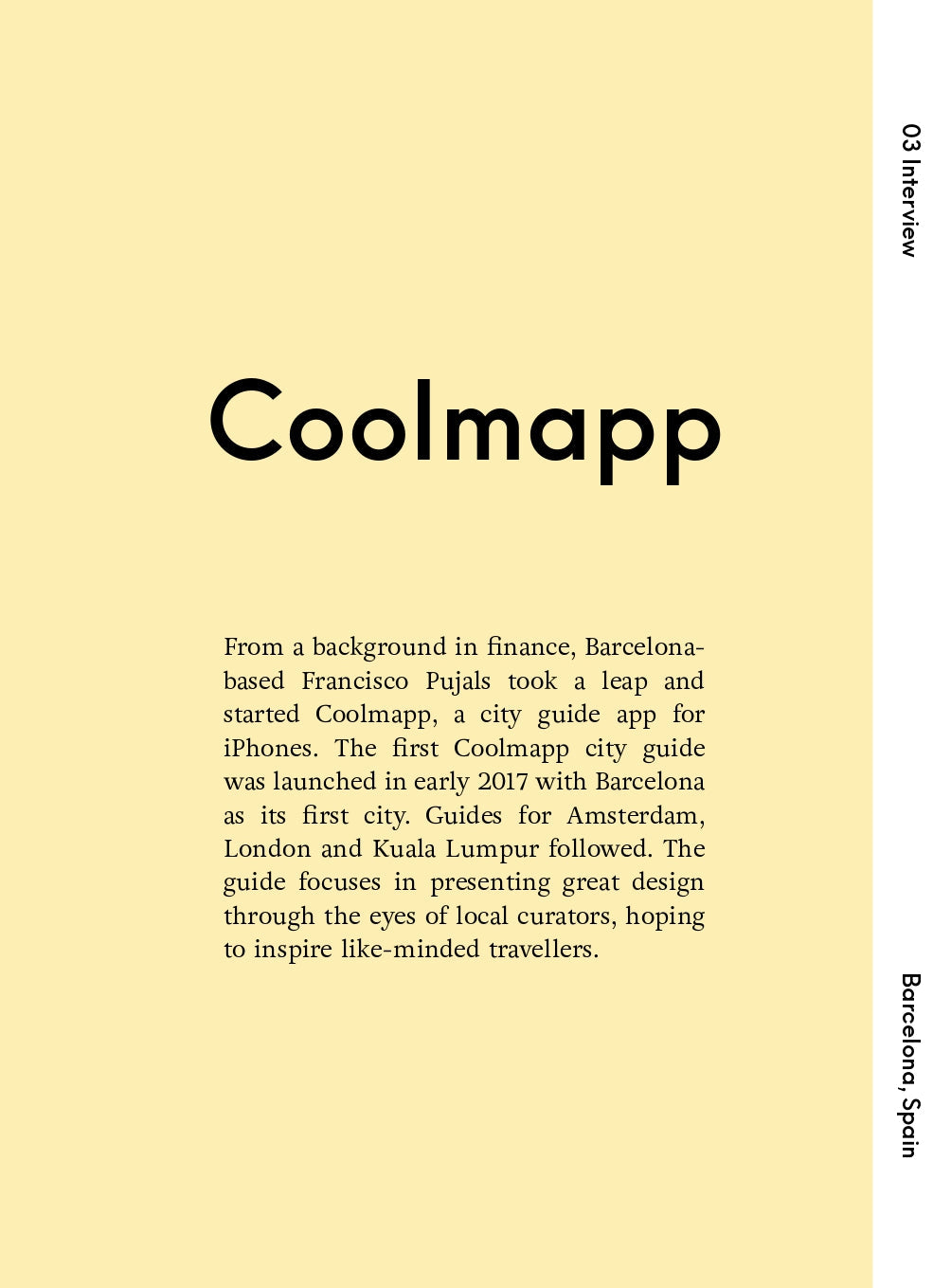 Interview in Barcelona: Francisco Pujals, Founder of Coolmapp.