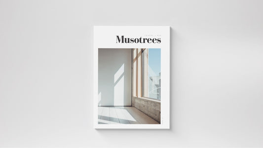 travel magazine and home lifestyle. story about minimal interior design 