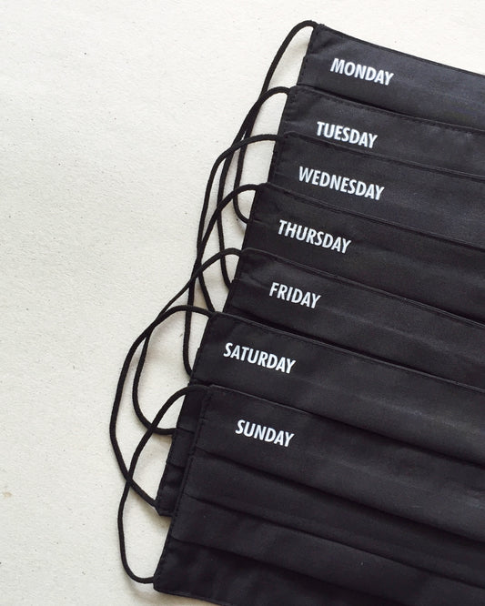 Face Mask Musotrees: Black Everyday